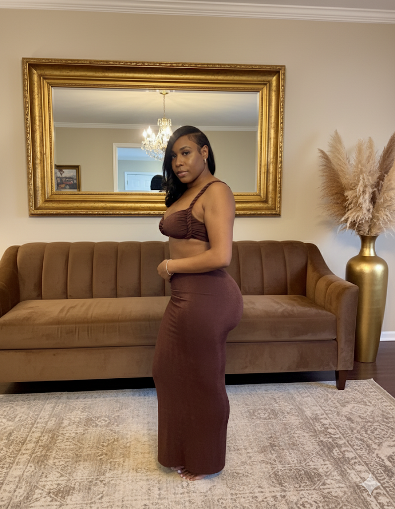 Cocoa Embrace Two-Piece Maxi Set