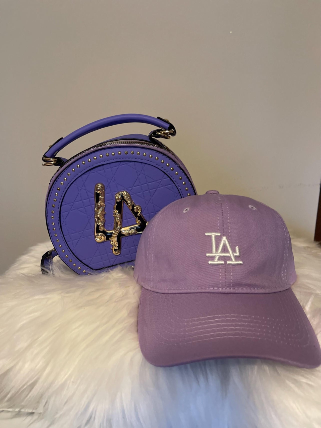 LA Hat and Purse Set