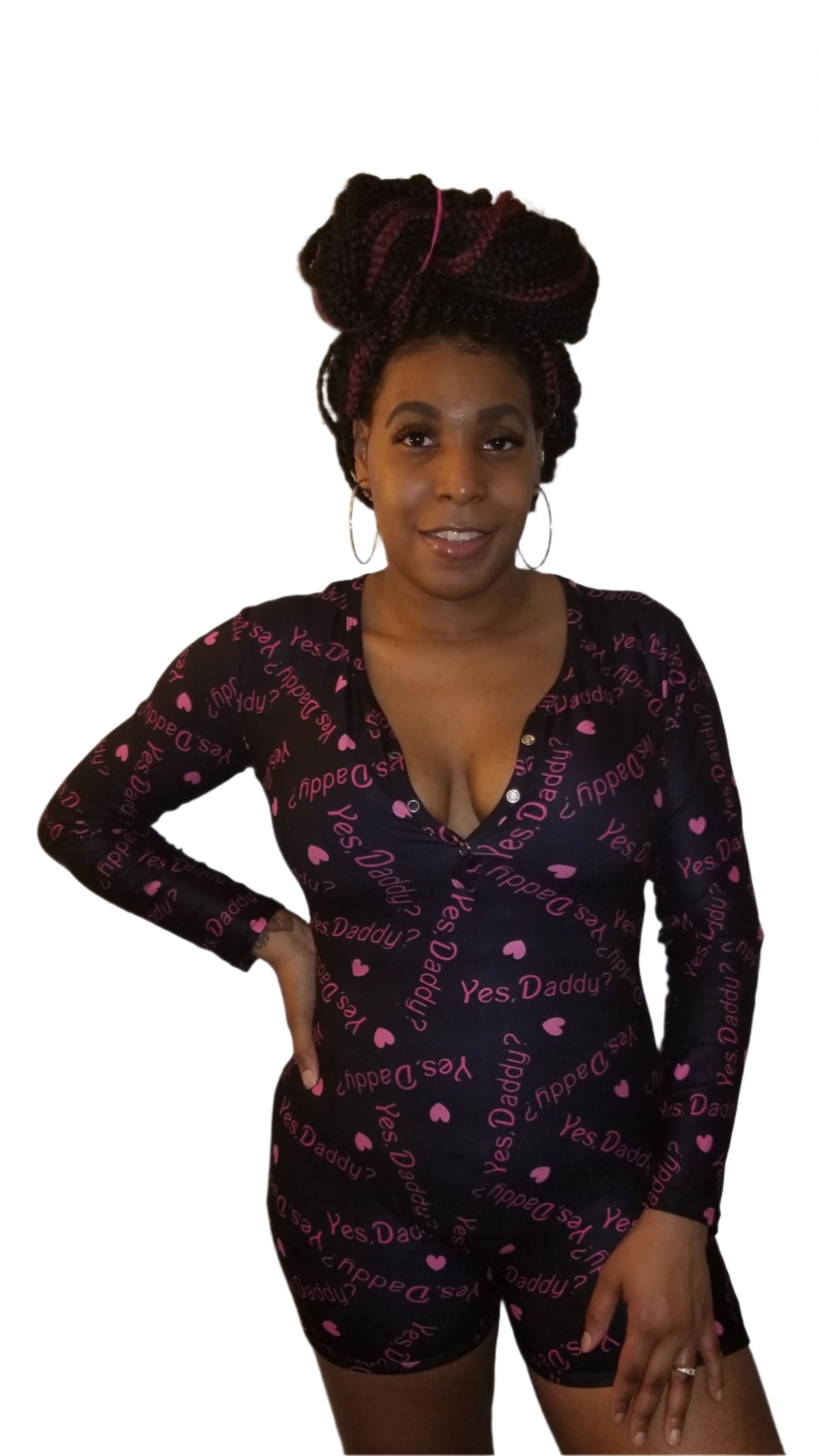 Black Yes Daddy Onesie