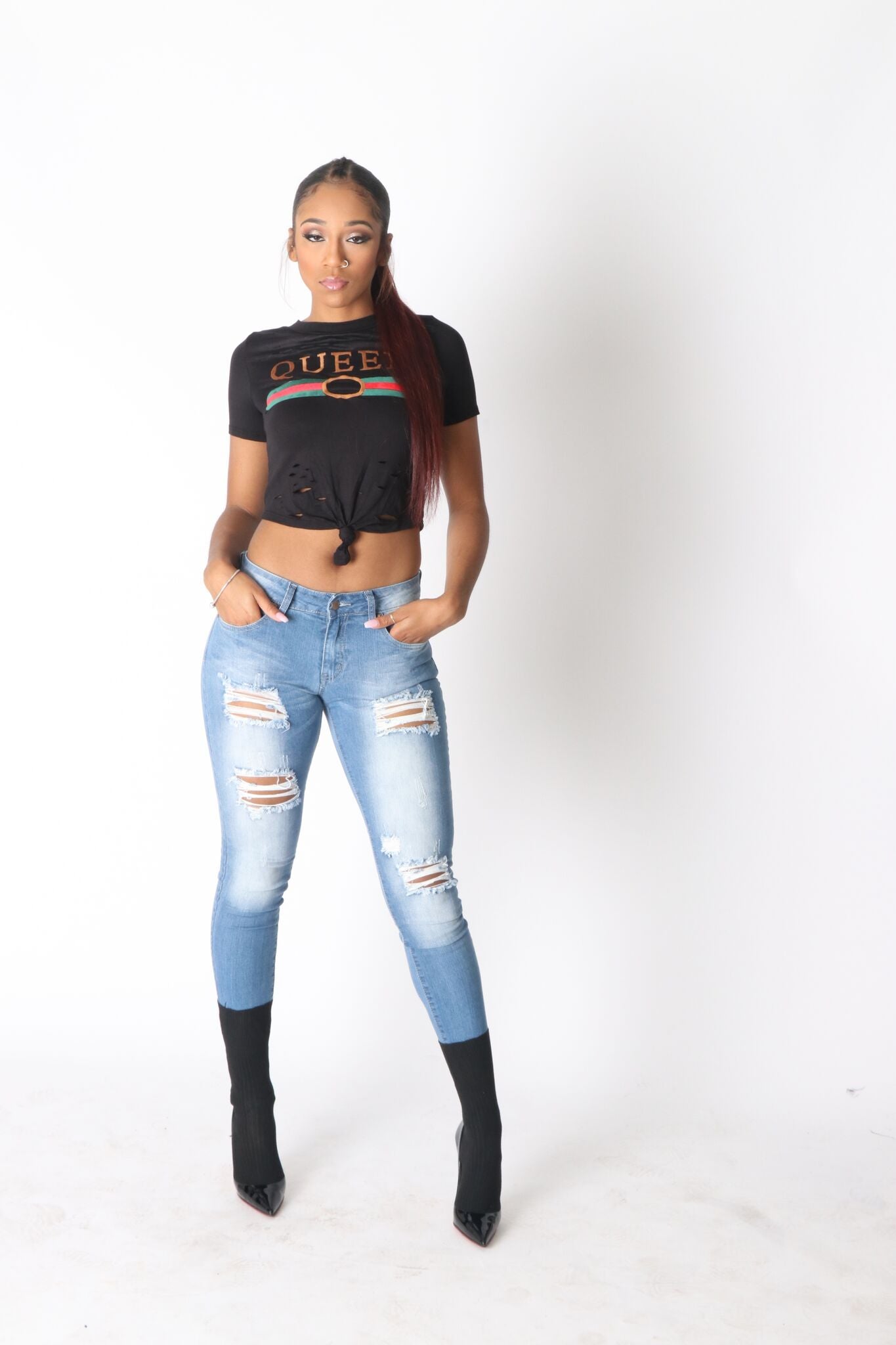 Distressed Skinny Jean