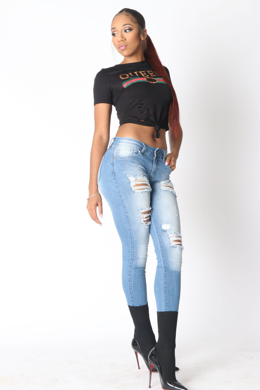 Distressed Skinny Jean