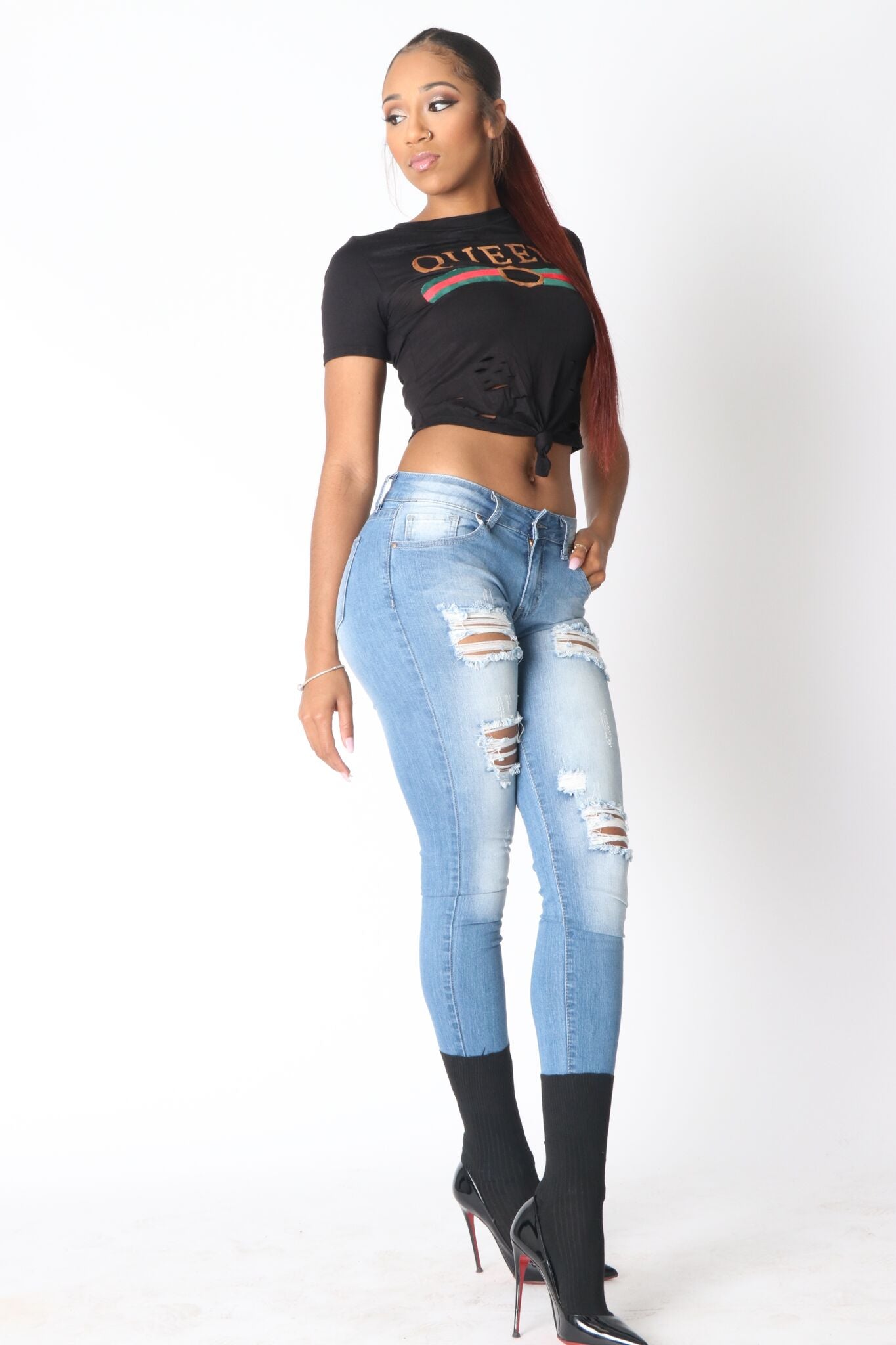 Distressed Skinny Jean