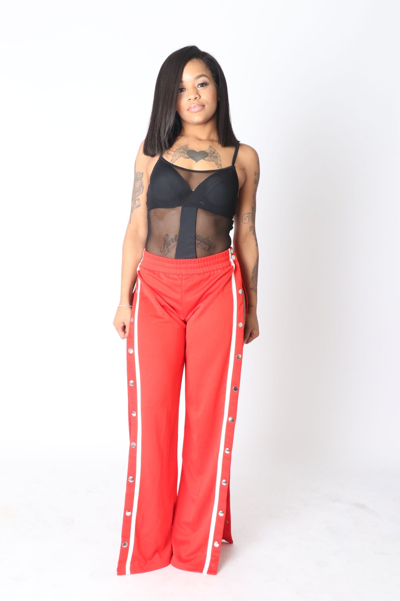 Red Hang On Track Pant
