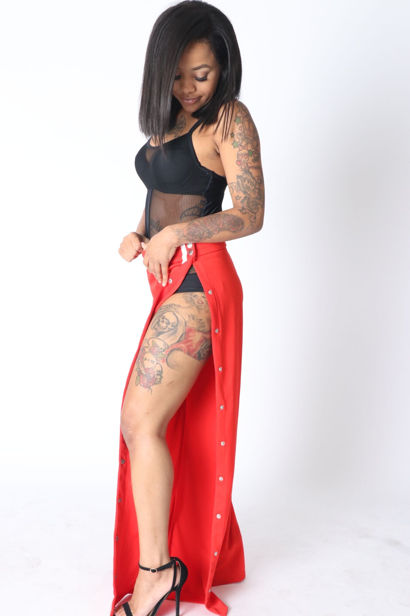 Red Hang On Track Pant