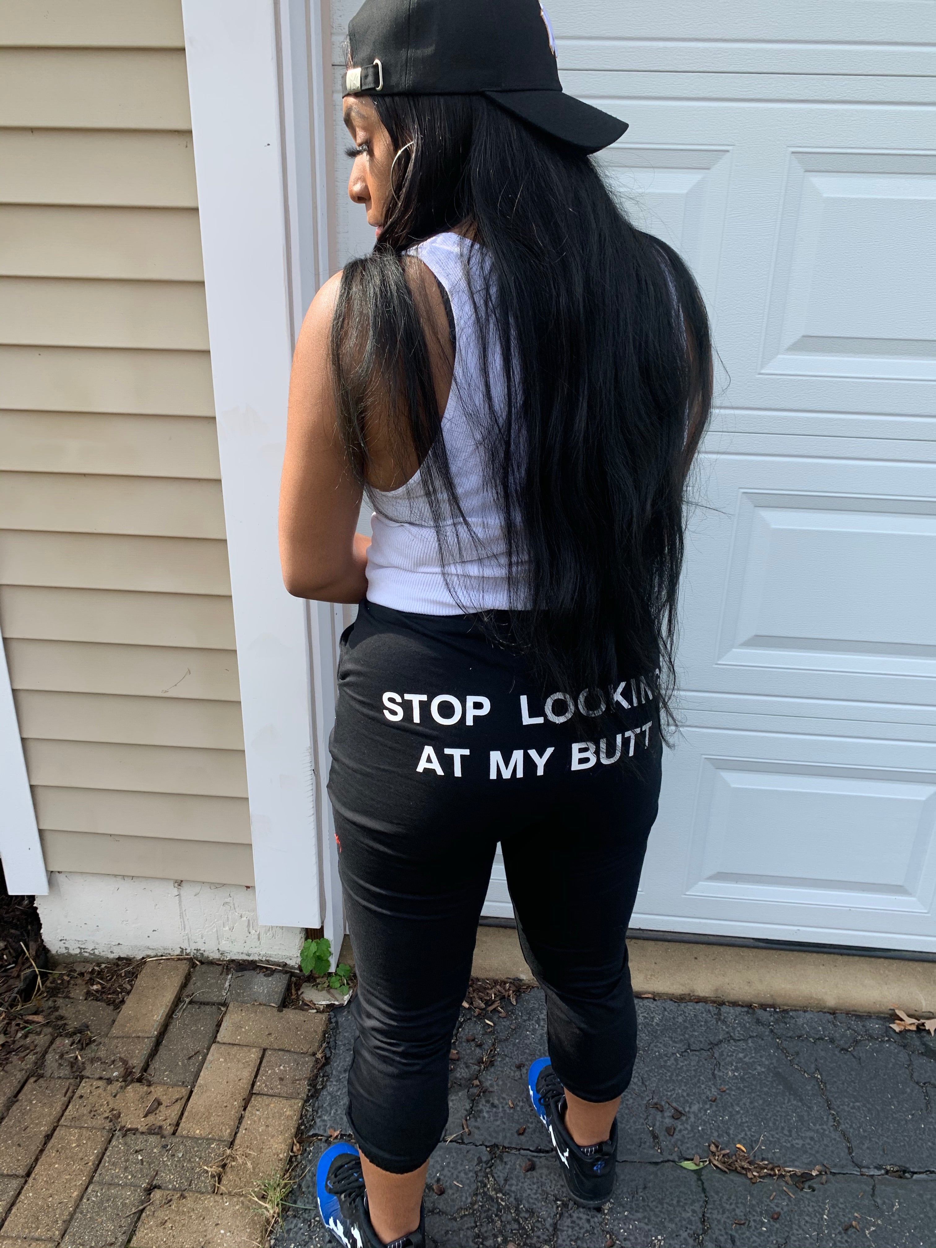Stop Looking at my Butt Stretchy Joggers